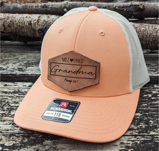 Personalized Most Loved Grandma Snapback Hat