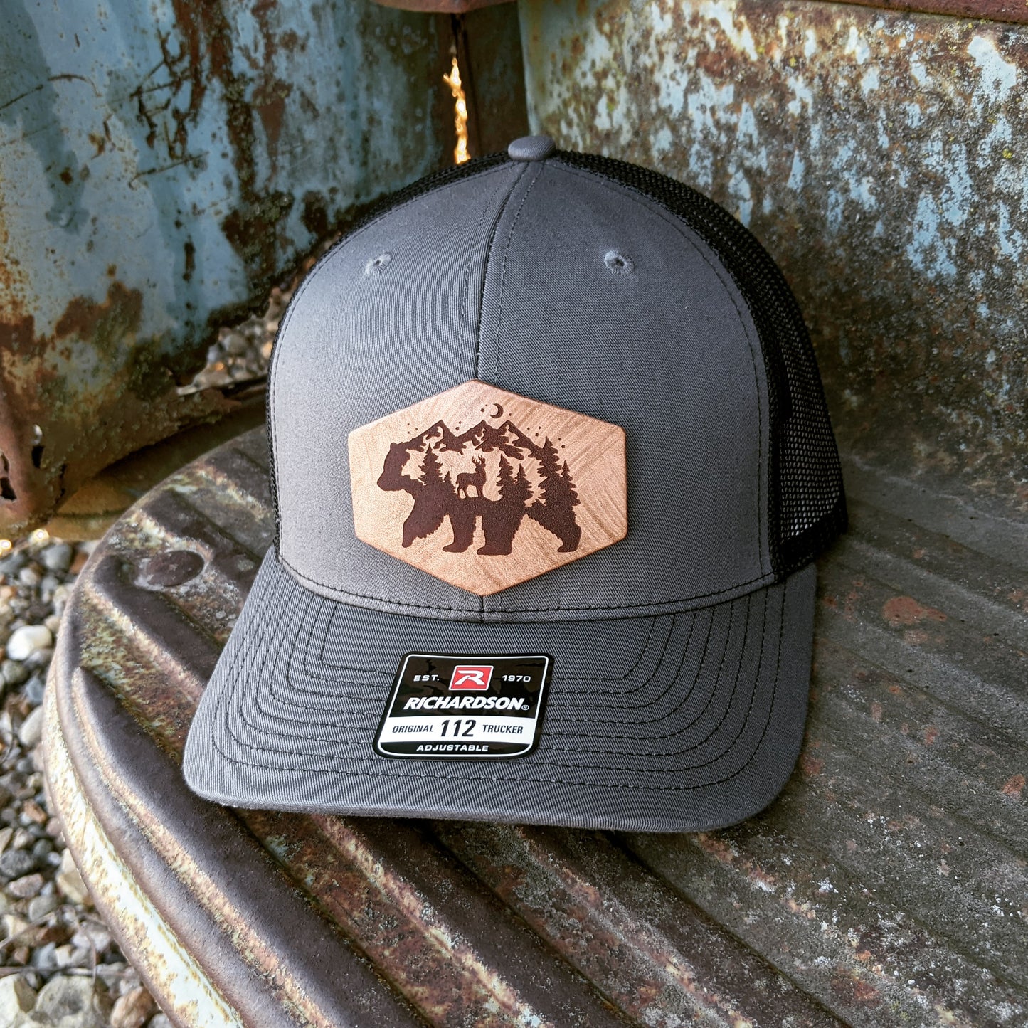 Mountain Bear Snapback Hiking Hat