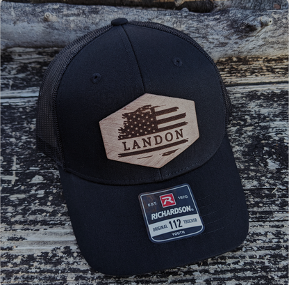 Personalized American Snapback Hat - add your Name