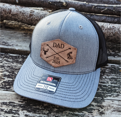 Custom Dad Fishing and Hunting Richardson Snapback Hat