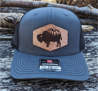 Bison Night Sky Richardson Snapback Hat