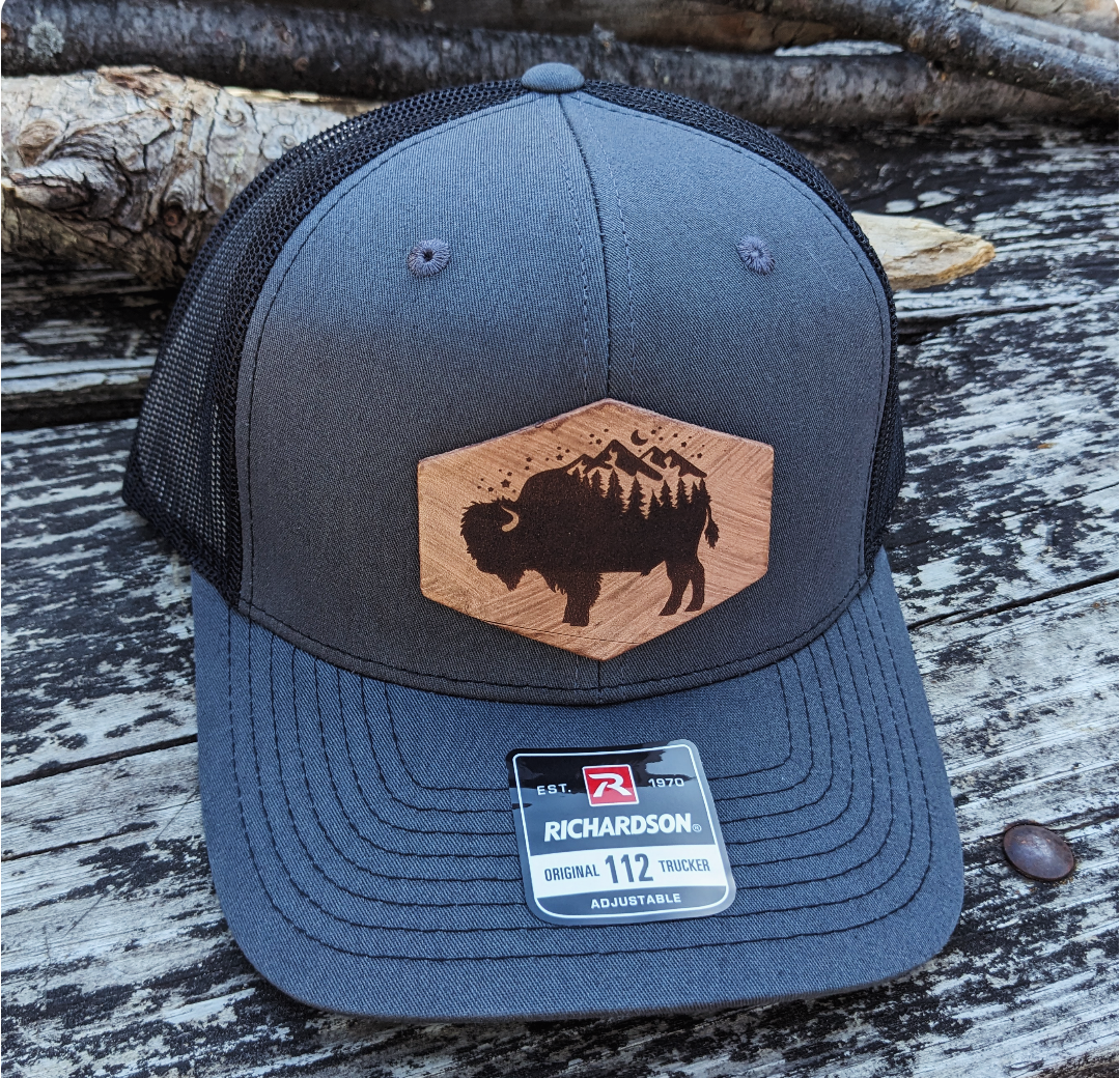 Bison Night Sky Richardson Snapback Hat