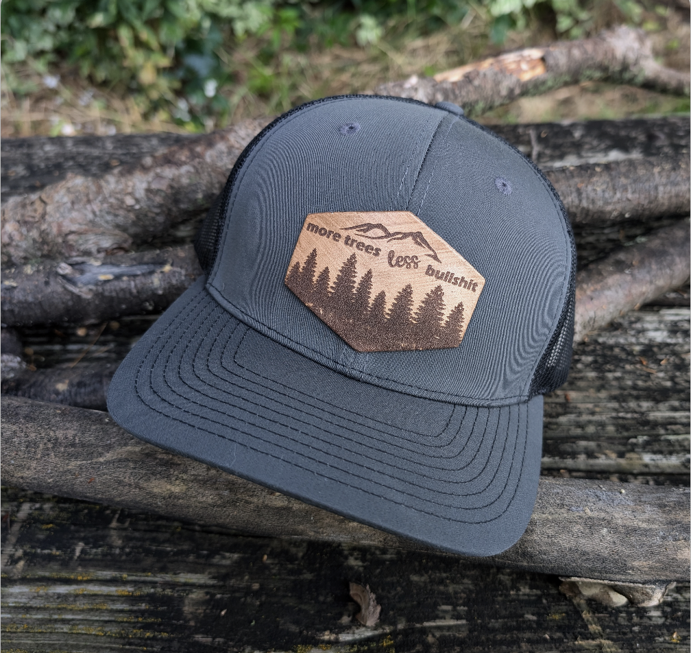 More Trees less Bullshit Hiking Snapback Hat