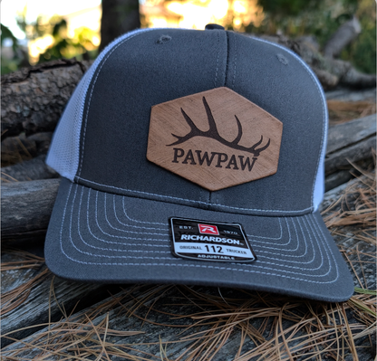 Custom Elk Antler Richardson Snapback Hat for Pawpaw, Grandpa, Dad or anyone else