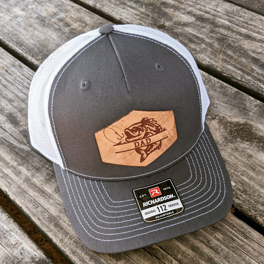 Custom Bass Fishing Richardson Snapback Hat