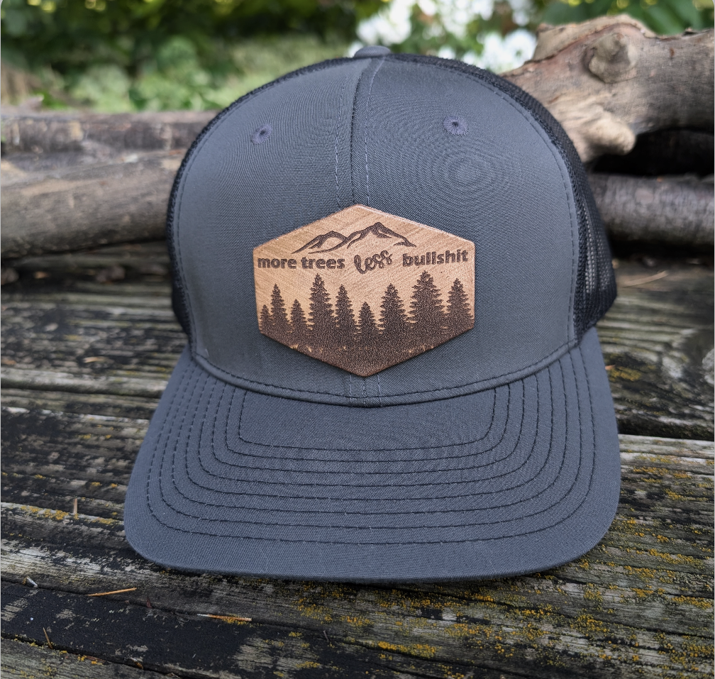 More Trees less Bullshit Hiking Snapback Hat