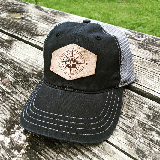 Compass and Bear Richardson Snapback Hat