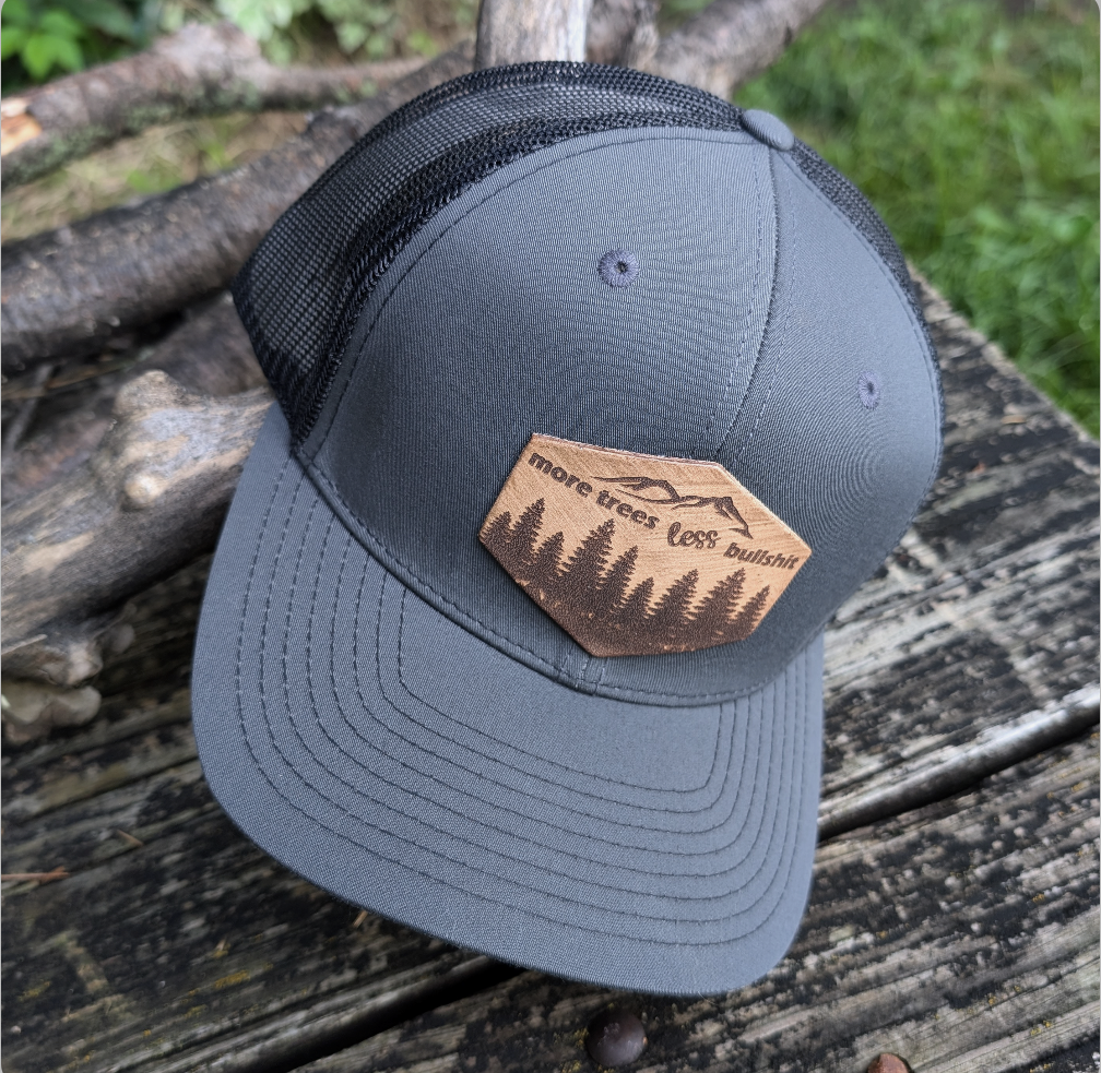 More Trees less Bullshit Hiking Snapback Hat