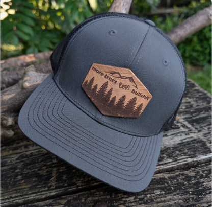 More Trees less Bullshit Hiking Snapback Hat