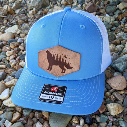 Wolf Night Sky Hat - Richardson Snapback Hat