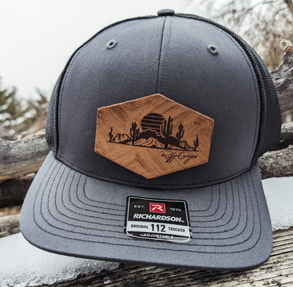 Rift Canyon Desert Sunset Snapback Hat