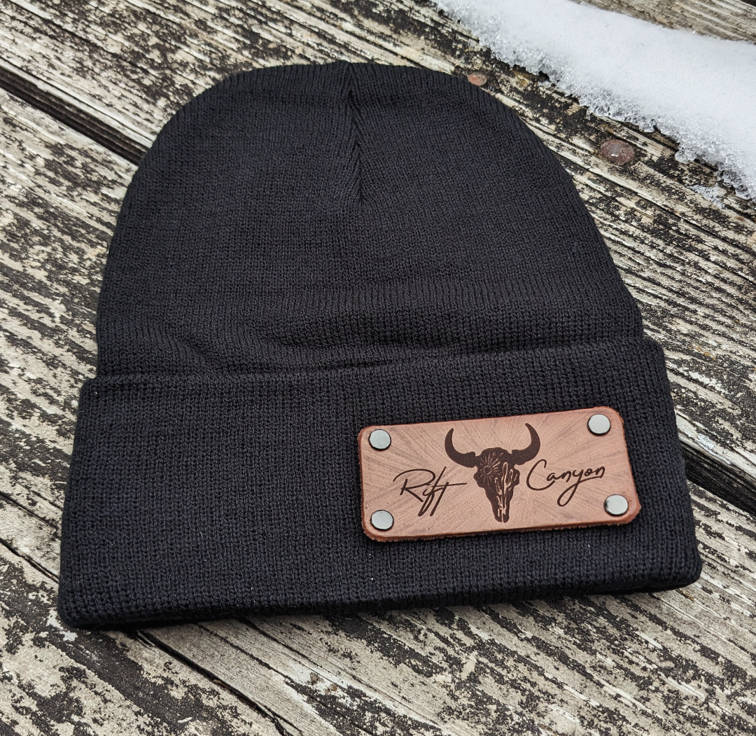 Rift Canyon Desert Skull Winter Cuffed Beanie Hat