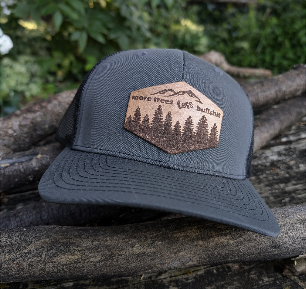 More Trees less Bullshit Hiking Snapback Hat